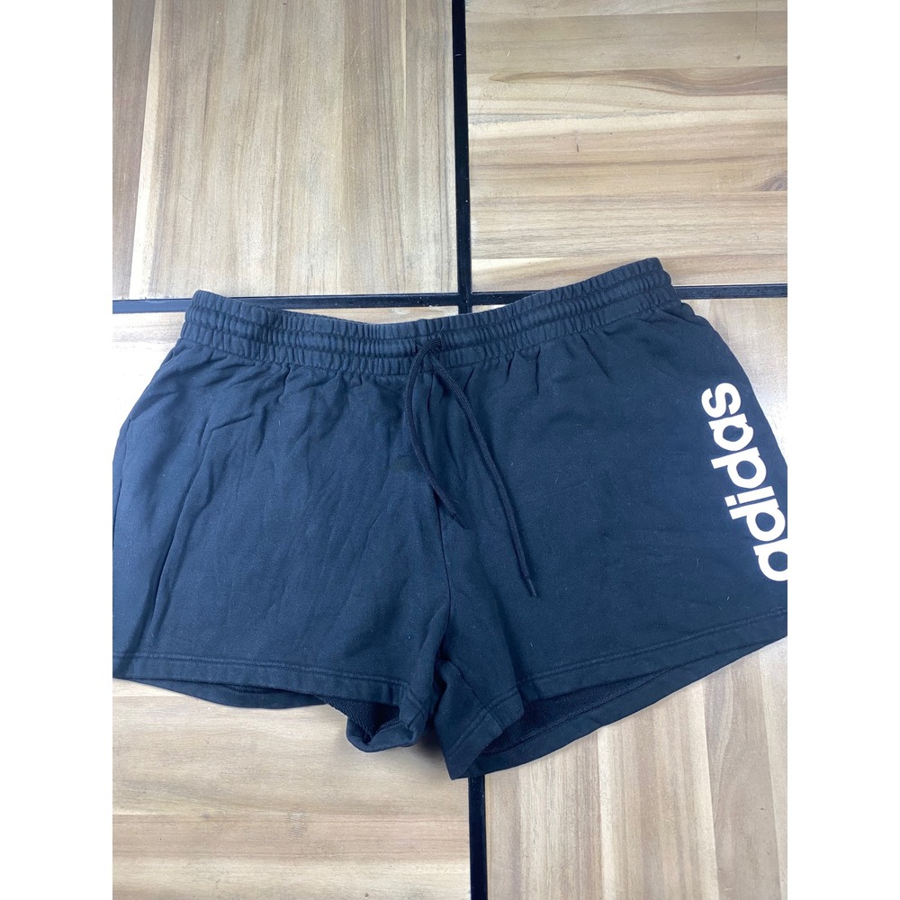 Adidas Athletic Shorts Lounge‎ Comfy Drawstring Black Casual Women's SizeS
